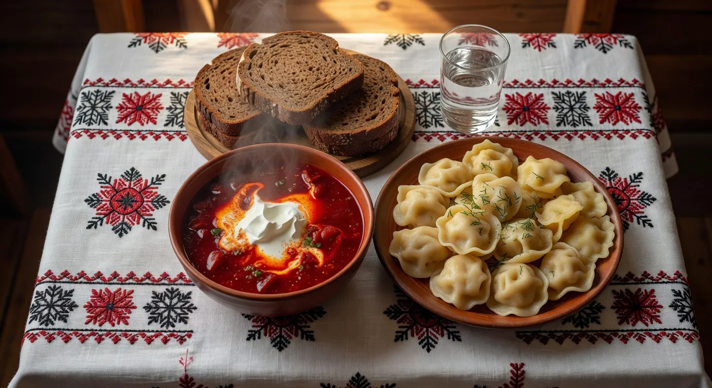 Cuisine russe et ukrainienne - bortsch et plats traditionnels slaves
