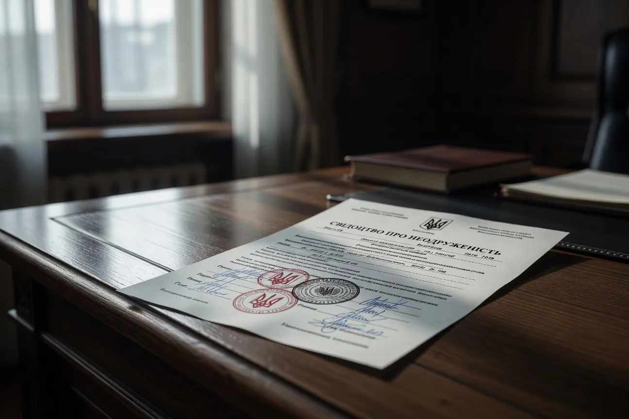 Certificat de célibat Ukraine 2026 : procédure complète au consulat