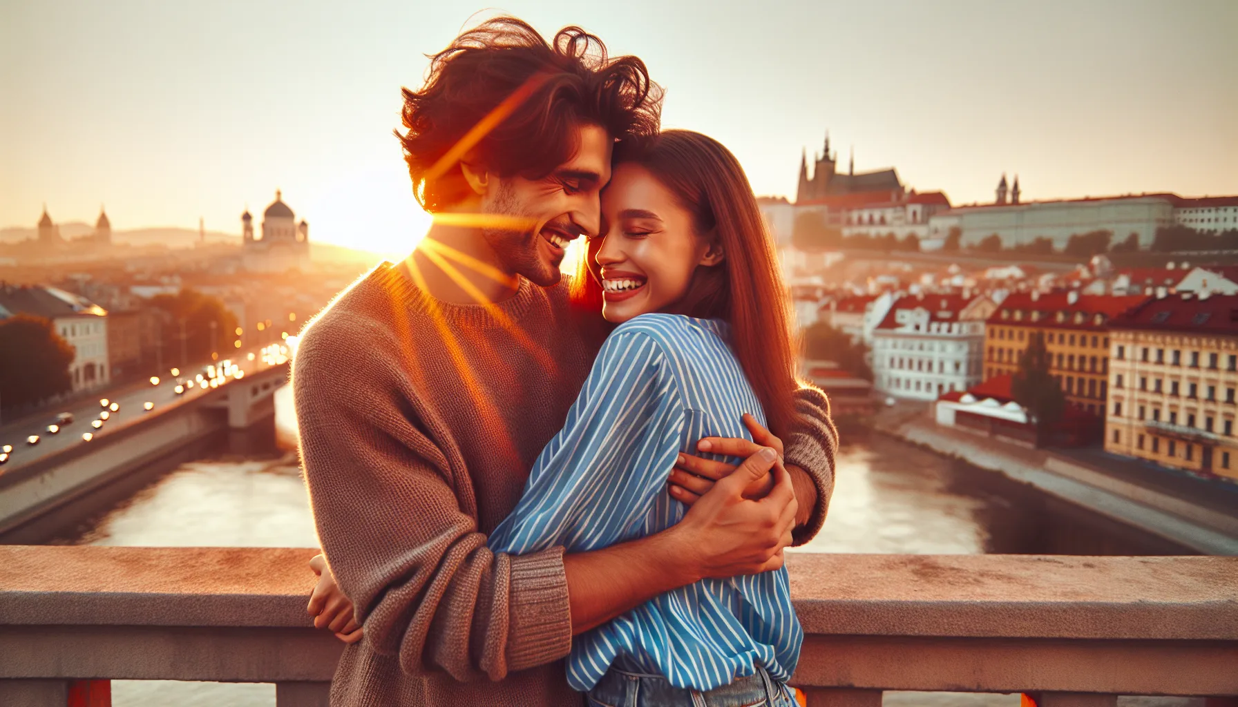 Portrait d une femme slave elegante et souriante