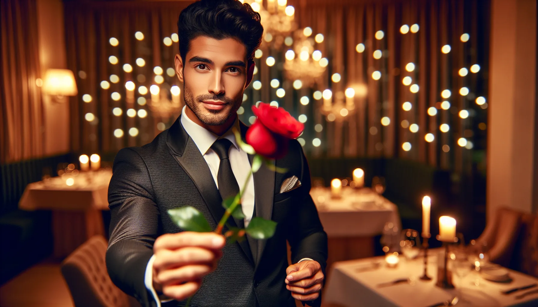 Couple partageant un diner romantique aux chandelles