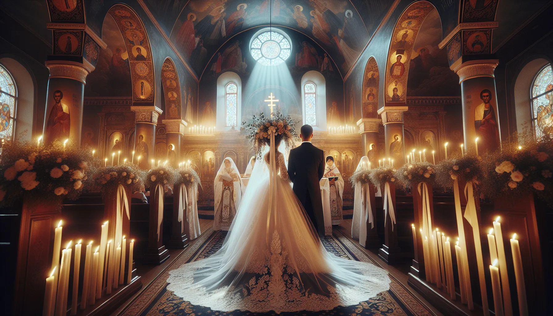 Femme ukrainienne souriante dans un decor champetre fleuri