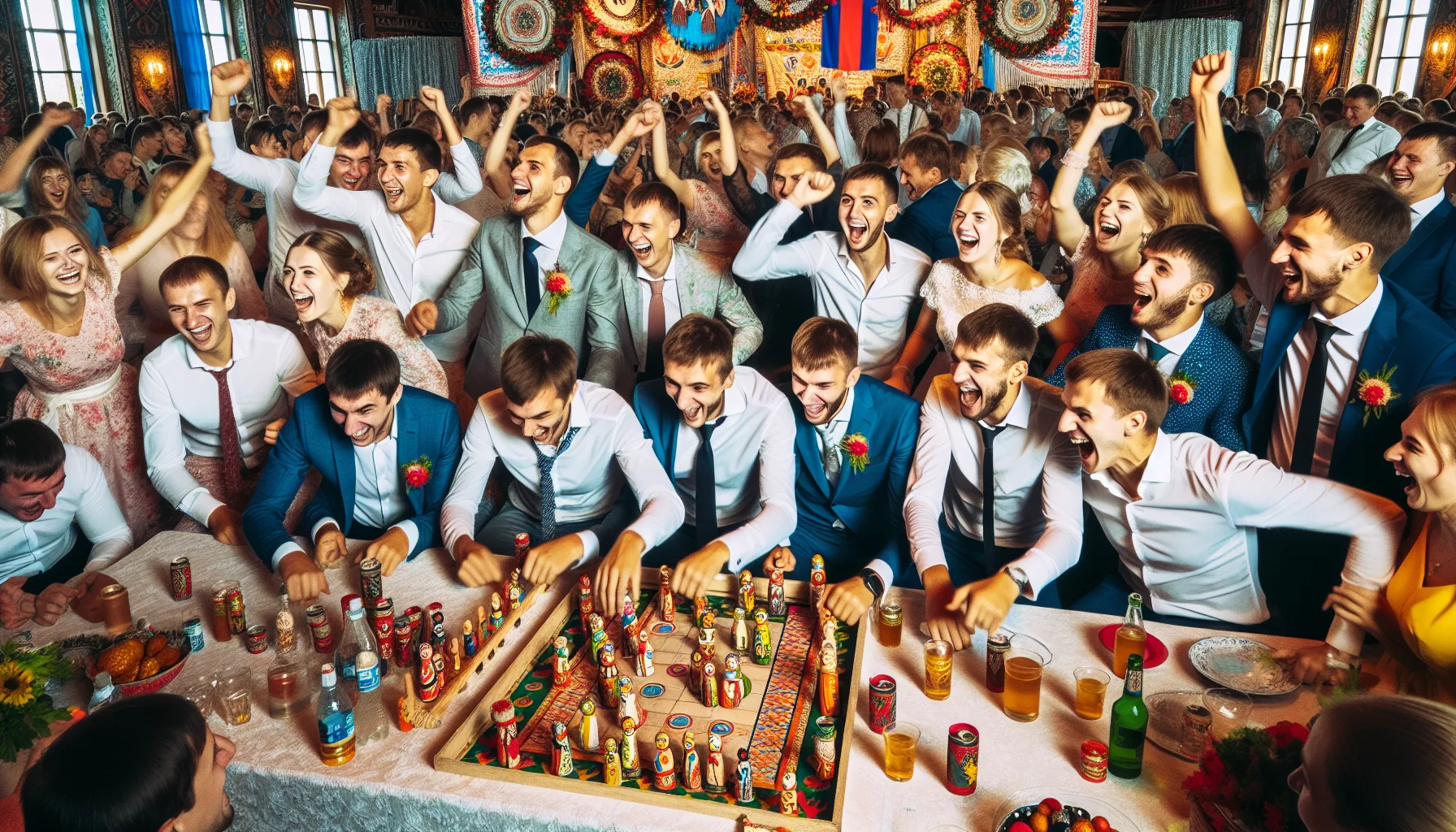 Couple celebrant leur mariage dans un cadre romantique et elegant