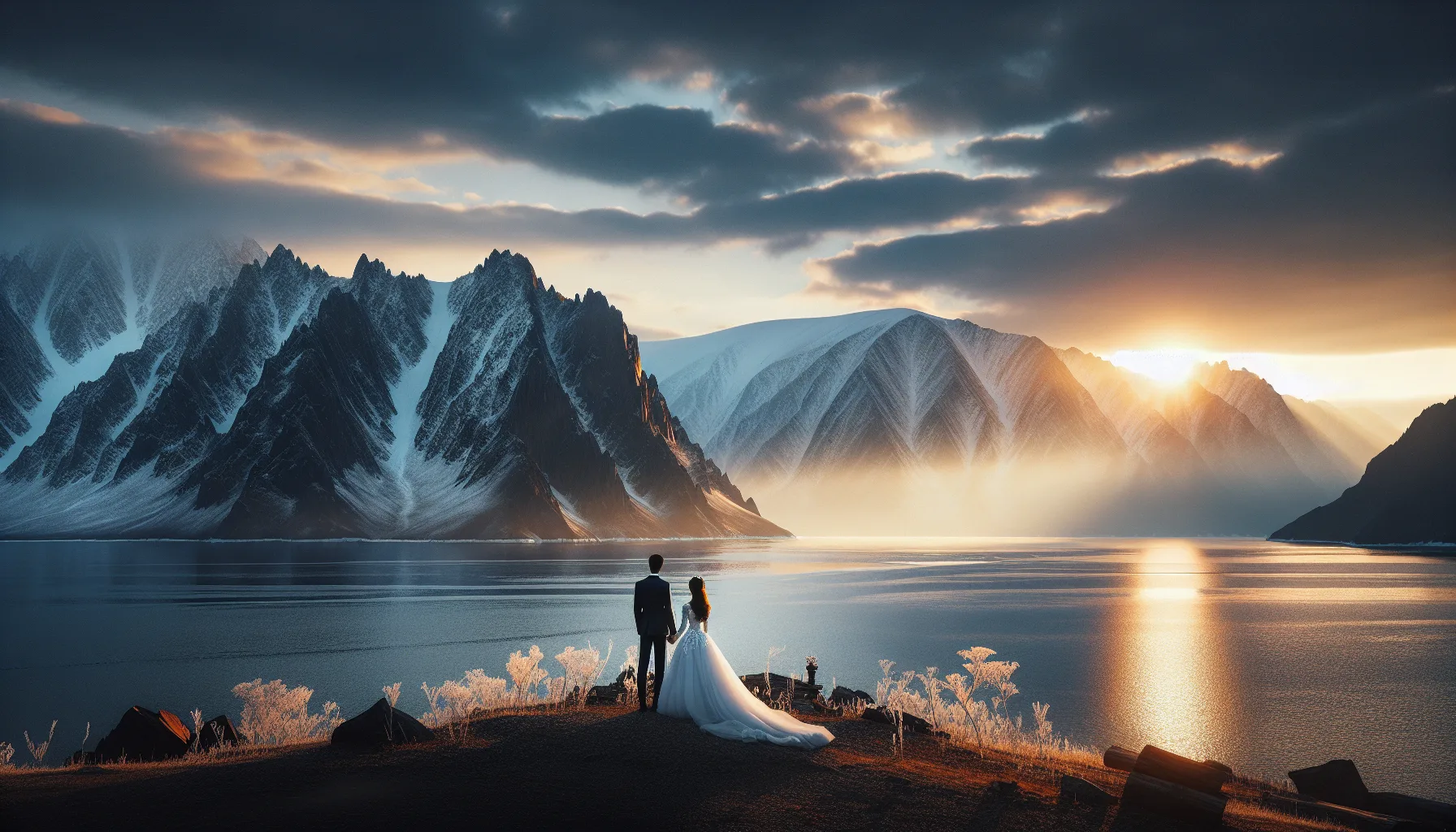 Paysage pittoresque d une destination de voyage romantique